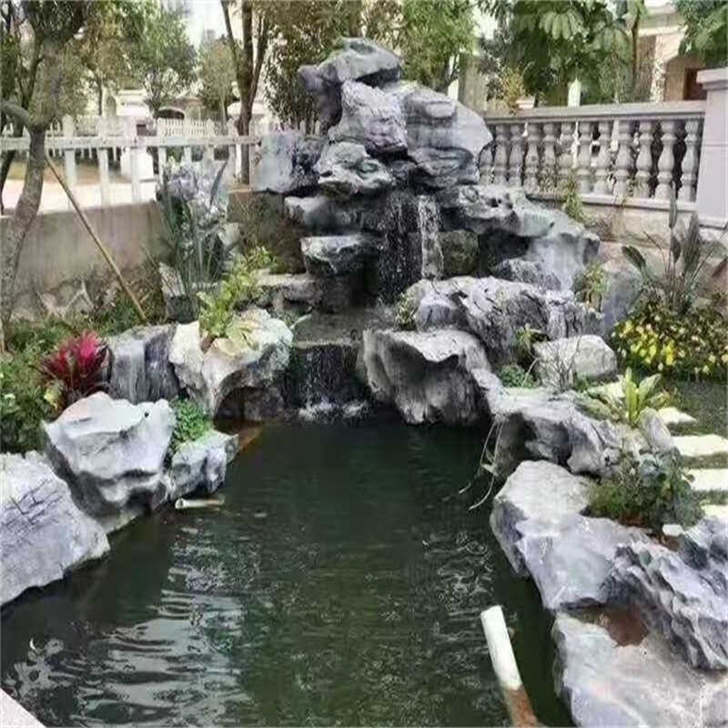 衡阳庭院假山鱼池图片